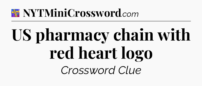 US pharmacy chain with red heart logo Codycross