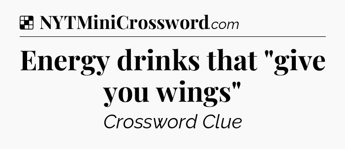 Solution: Energy drinks that 