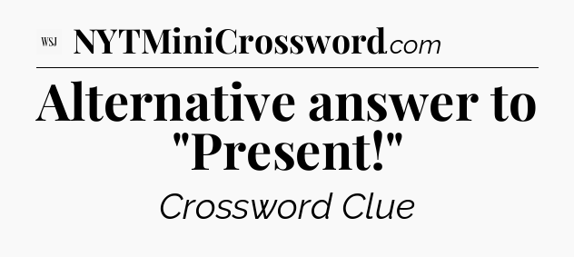 Alternative answer to 