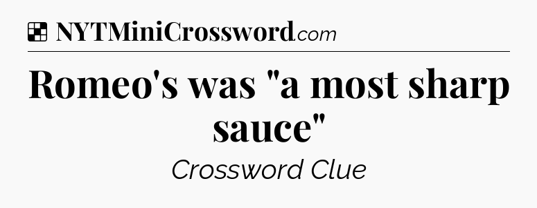 Solution: Romeo's was 