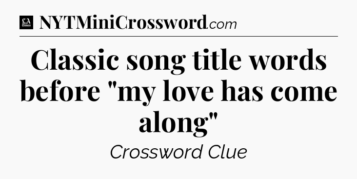 Classic song title words before 