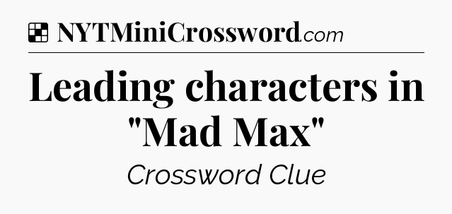 Solution: Leading characters in 