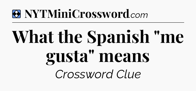 Solution: What the Spanish 