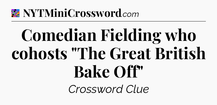 Comedian Fielding who cohosts 