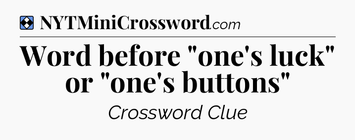 Solution: Word before 