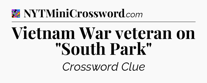 Vietnam War veteran on 