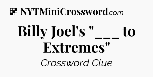 Solution: Billy Joel's 