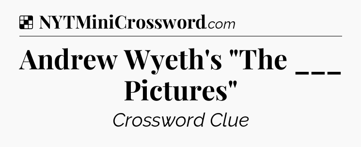 Solution: Andrew Wyeth's 