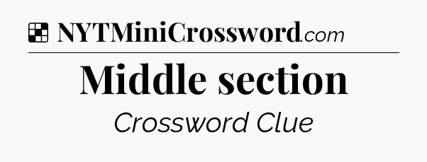 Solution: Middle section - NYT Crossword