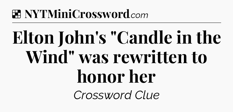 Solution: Elton John's 