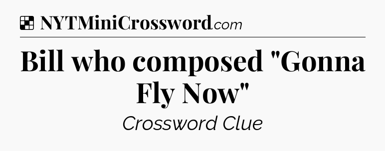 Solution: Bill who composed 