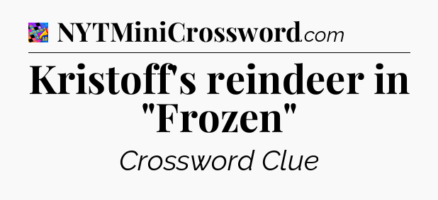 Kristoff's reindeer in 