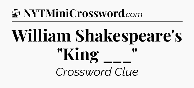 William Shakespeare's 