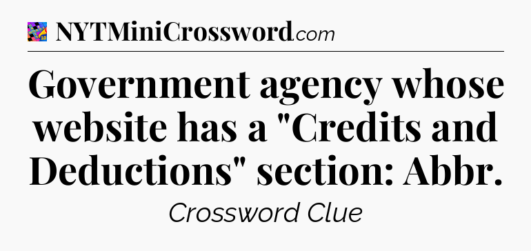 Government agency whose website has a 