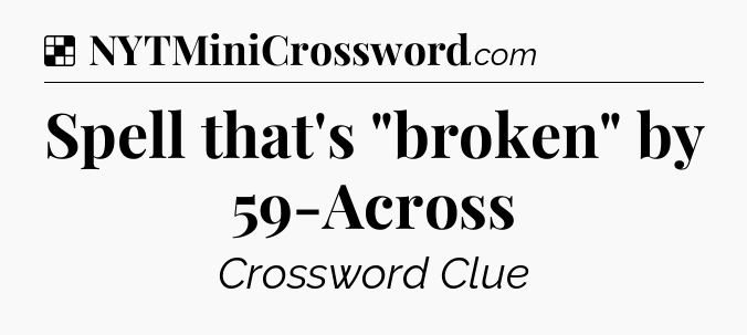 Solution: Spell that's 