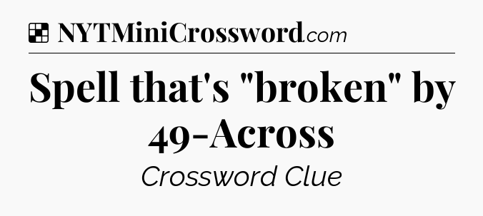 Solution: Spell that's 