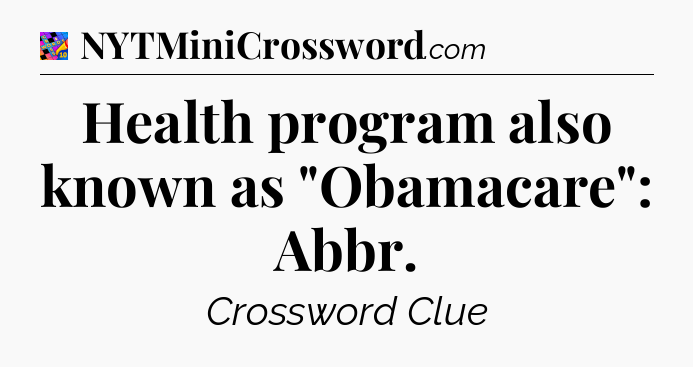 Health program also known as 