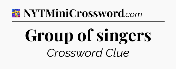 Group of singers Codycross