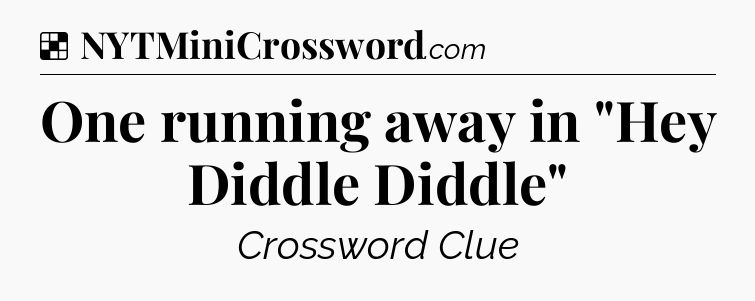 Solution: One running away in 