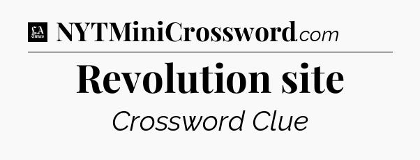 Revolution site - LA Times Crossword