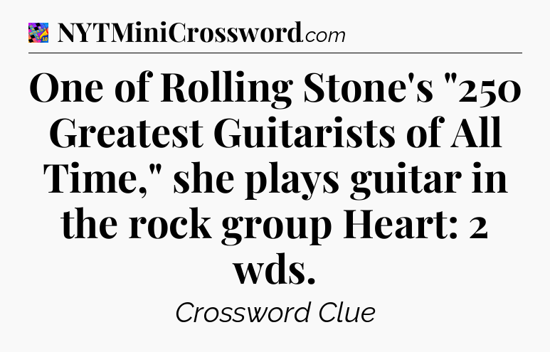 One of Rolling Stone's 