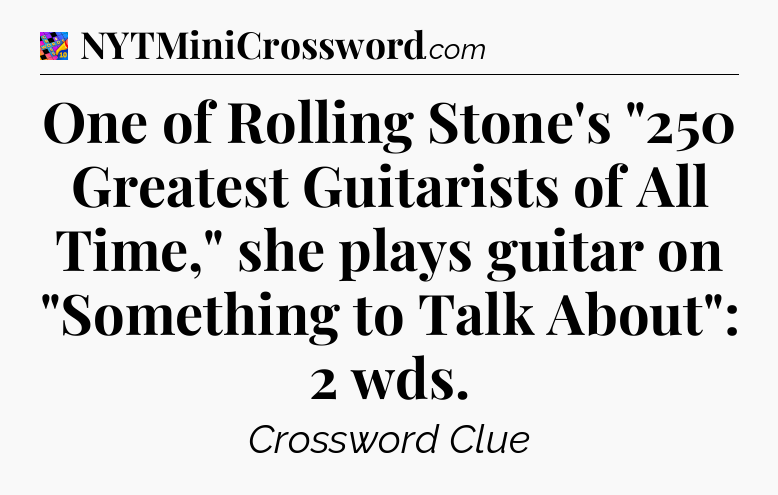 One of Rolling Stone's 