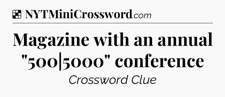 Solution: Magazine with an annual 