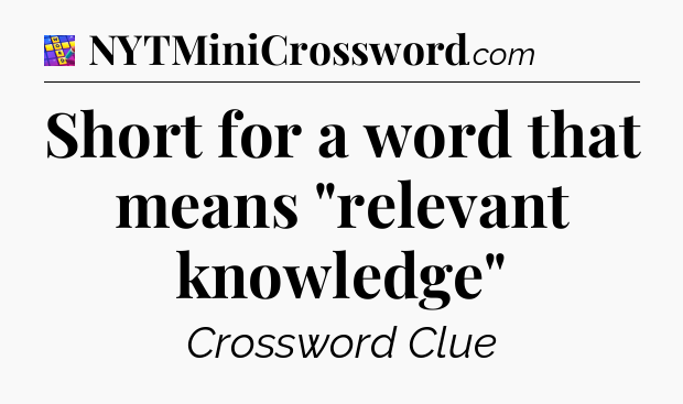 Short for a word that means 