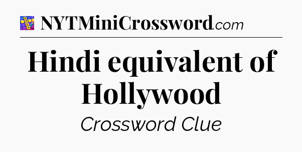 Hindi equivalent of Hollywood Codycross