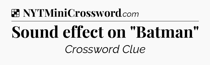 Solution: Sound effect on 