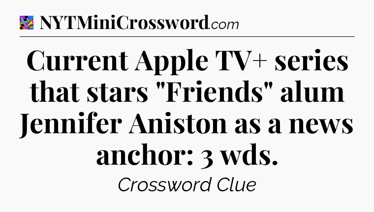 Current Apple TV+ series that stars 