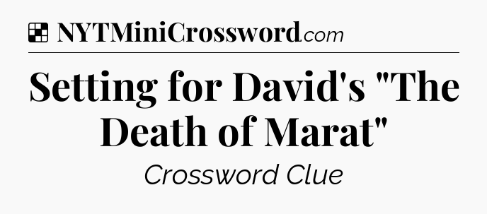 Solution: Setting for David's 