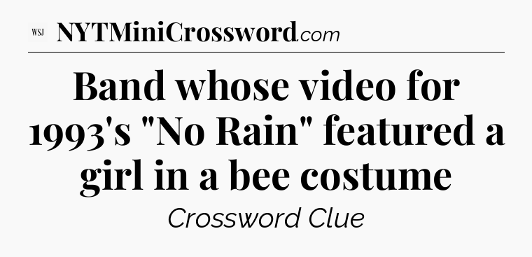 Band whose video for 1993's 