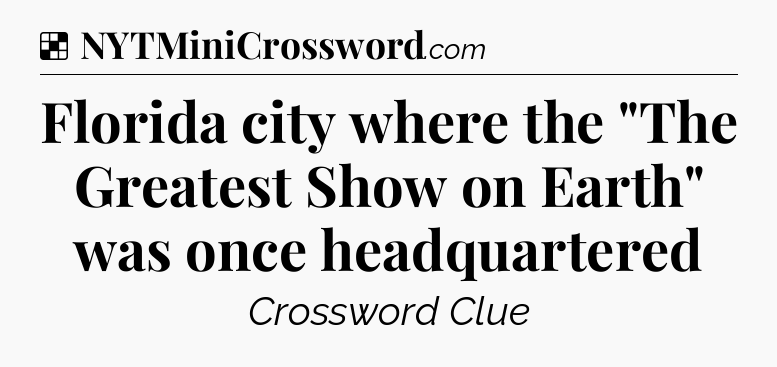 Solution: Florida city where the 