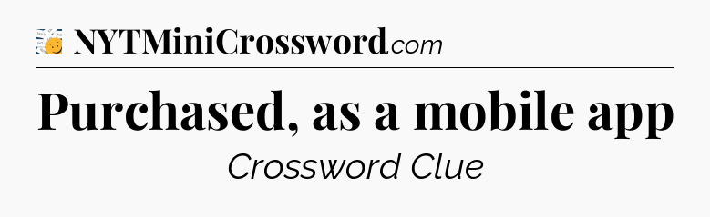 Purchased, as a mobile app - 7 Little Words