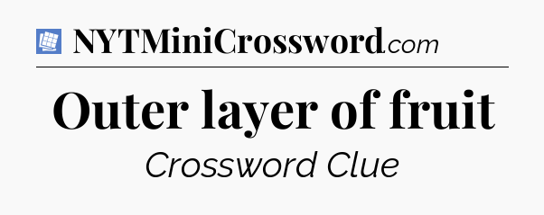 Outer layer of fruit Puzzle Page Crossword Clue