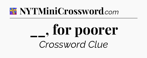 __, for poorer Codycross