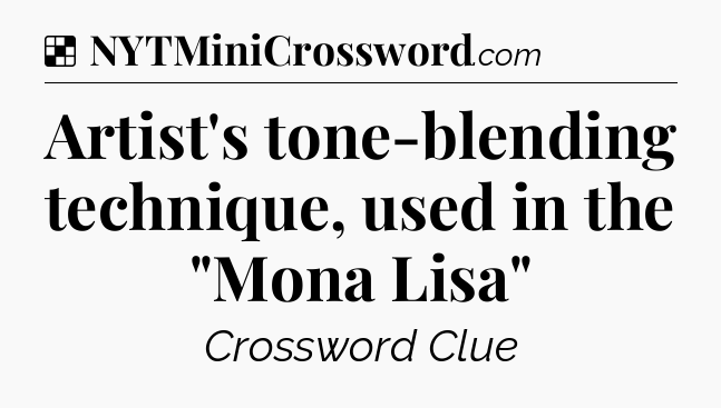 Solution: Artist's tone-blending technique, used in the 