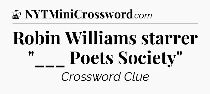 Robin Williams starrer 