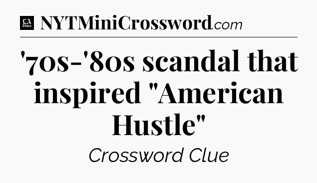 '70s-'80s scandal that inspired 