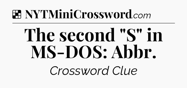 Solution: The second 