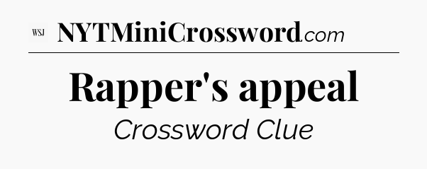 Rapper's appeal - WSJ Crossword
