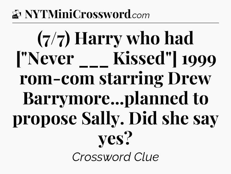 (7/7) Harry who had [