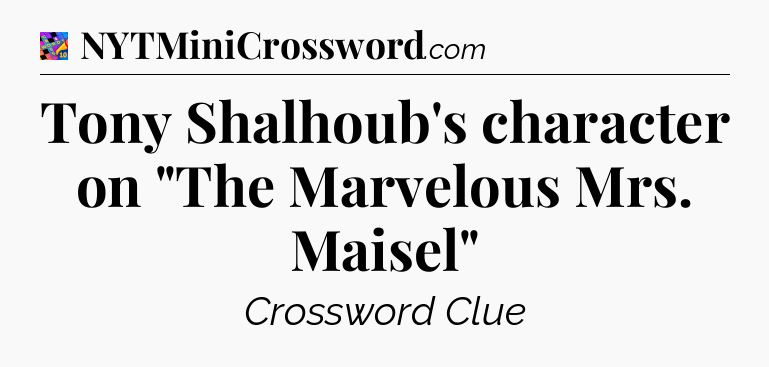 Tony Shalhoub's character on 