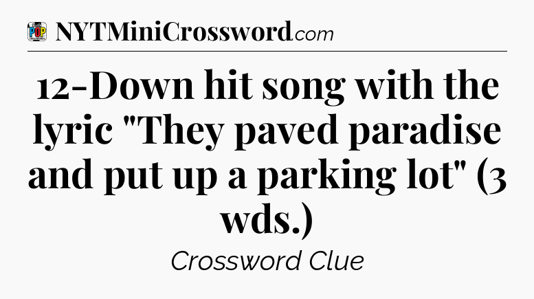 12-Down hit song with the lyric 