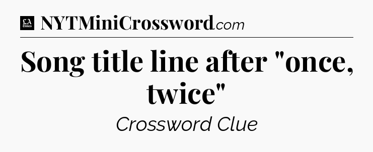 Song title line after 