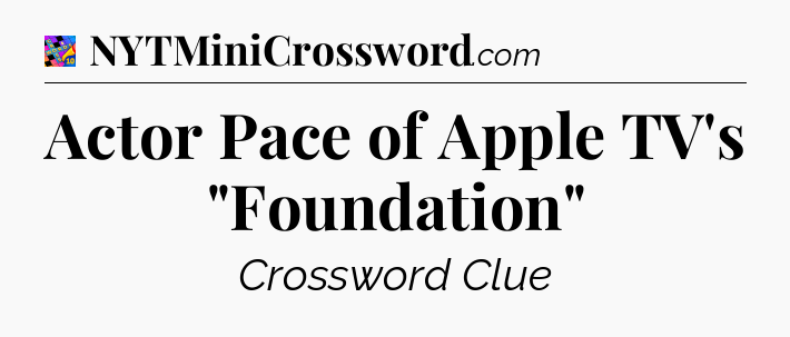 Actor Pace of Apple TV's 