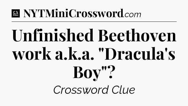 Unfinished Beethoven work a.k.a. 