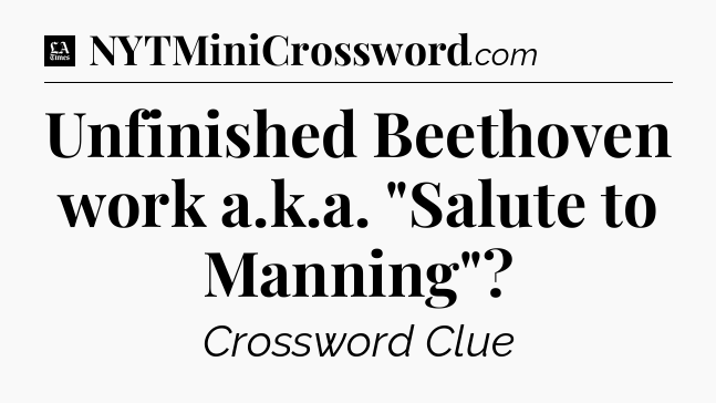 Unfinished Beethoven work a.k.a. 