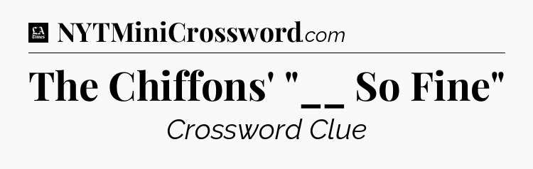 The Chiffons' 